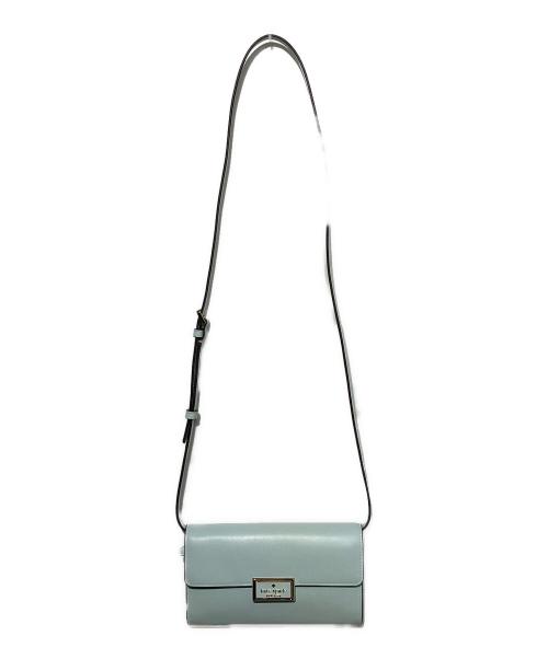 Kate Spade（ケイトスペード）Kate Spade (ケイトスペード) リーガンウォレットクロスボディバッグ ブルーの古着・服飾アイテム