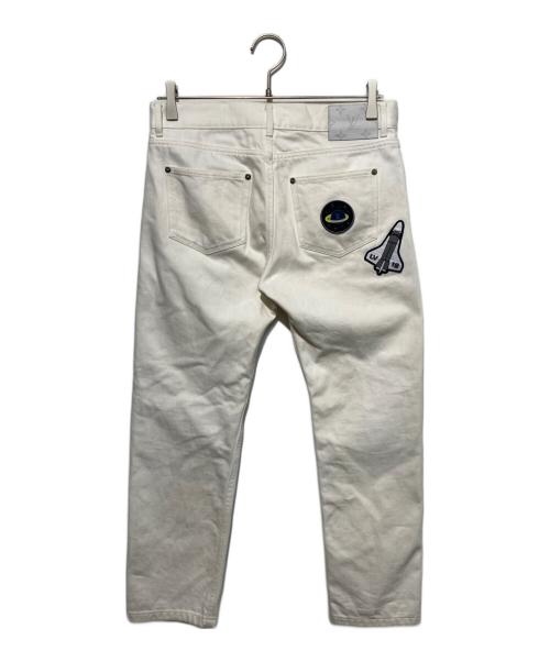 LOUIS VUITTON（ルイ ヴィトン）LOUIS VUITTON (ルイ ヴィトン) スペースワッペンパンツ ホワイト サイズ:29の古着・服飾アイテム