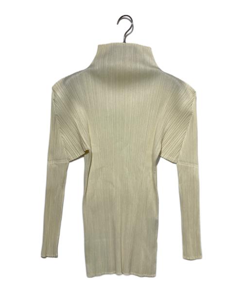 PLEATS PLEASE（プリーツプリーズ）PLEATS PLEASE (プリーツプリーズ) プリーツハイネックカットソー アイボリー サイズ:3の古着・服飾アイテム