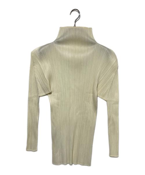 PLEATS PLEASE（プリーツプリーズ）PLEATS PLEASE (プリーツプリーズ) プリーツハイネックカットソー アイボリー サイズ:3の古着・服飾アイテム