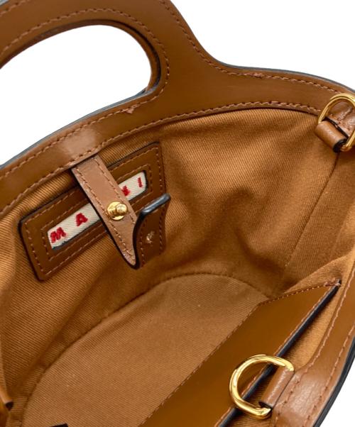 MARNI（マルニ）MARNI (マルニ) TROPICALIA BAG MICROショルダーバッグ ブラウンの古着・服飾アイテム