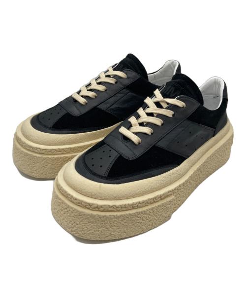 MM6 Maison Margiela（エムエムシックスメゾンマルジェラ）MM6 Maison Margiela (エムエムシックスメゾンマルジェラ) プラットフォームシューズ ブラック サイズ:39の古着・服飾アイテム