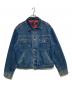 RRL（ダブルアールエル）の古着「裏チェックバックストラップGジャン」｜ブルー