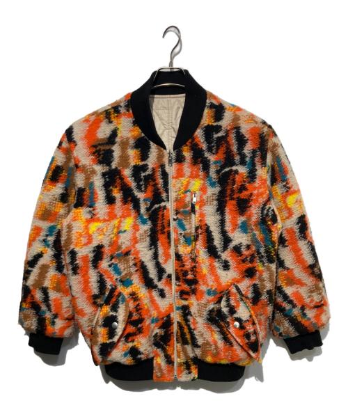 ISABEL MARANT（イザベルマラン）ISABEL MARANT (イザベルマラン) OTIS WOOL COAT オレンジ×ブラック サイズ:Mの古着・服飾アイテム