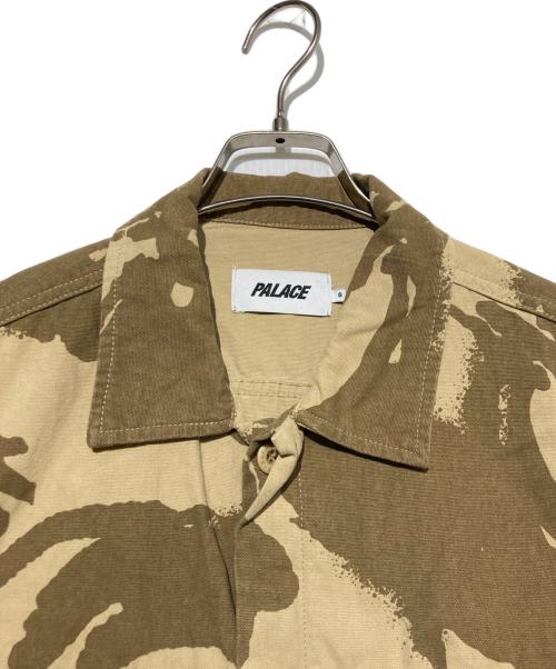 PALACE（パレス）PALACE (パレス) canvas shirt カモフラジャケット ベージュ サイズ:Sの古着・服飾アイテム