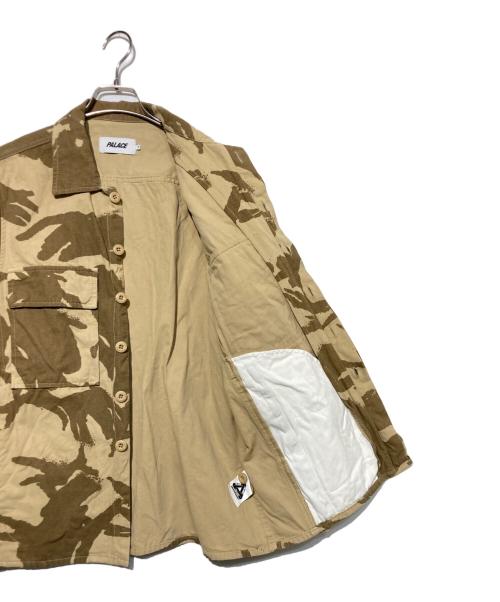 PALACE（パレス）PALACE (パレス) canvas shirt カモフラジャケット ベージュ サイズ:Sの古着・服飾アイテム