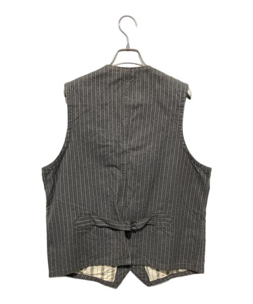 SUGAR CANE（シュガーケーン）SUGAR CANE (シュガーケーン) 9oz.COVERT STRIPE WORK VEST グレー サイズ:40の古着・服飾アイテム