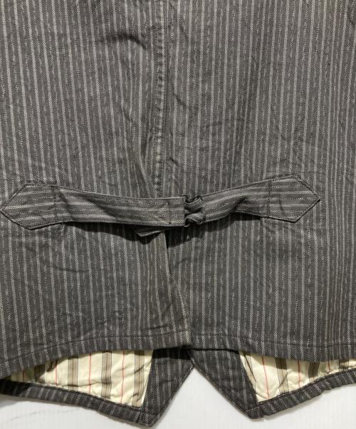 SUGAR CANE（シュガーケーン）SUGAR CANE (シュガーケーン) 9oz.COVERT STRIPE WORK VEST グレー サイズ:40の古着・服飾アイテム