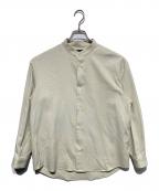 UNITED TOKYOユナイテッドトーキョー）の古着「コットンダブルクロス バンドカラーシャツ」｜アイボリー