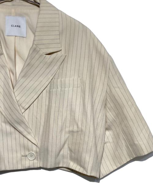 CLANE（クラネ）CLANE (クラネ) CROPPED TAILRED JACKET アイボリー サイズ:1の古着・服飾アイテム