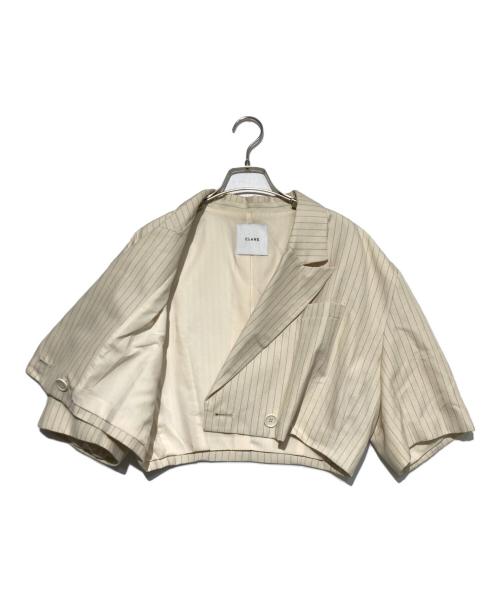 CLANE（クラネ）CLANE (クラネ) CROPPED TAILRED JACKET アイボリー サイズ:1の古着・服飾アイテム