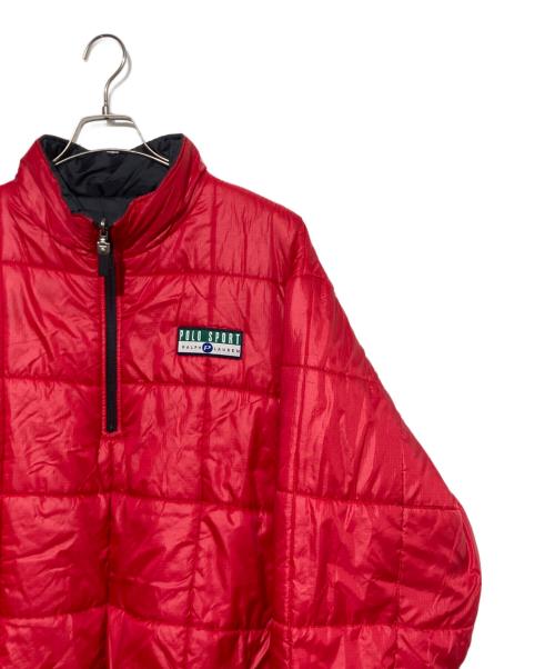 POLO SPORT（ポロスポーツ）POLO SPORT (ポロスポーツ) リバーシブルプルオーバーパフジャケット レッド サイズ:XLの古着・服飾アイテム