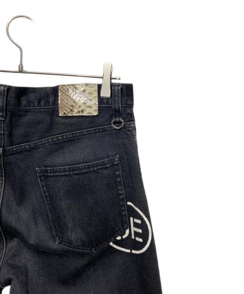 uniform experiment（ユニフォームエクスペリメント）uniform experiment (ユニフォームエクスペリメント) デニムパンツ ブラック サイズ:2の古着・服飾アイテム