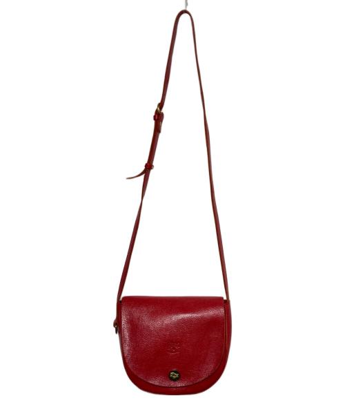 IL BISONTE（イル ビゾンテ）IL BISONTE (イル ビゾンテ) ショルダーバッグ レッドの古着・服飾アイテム