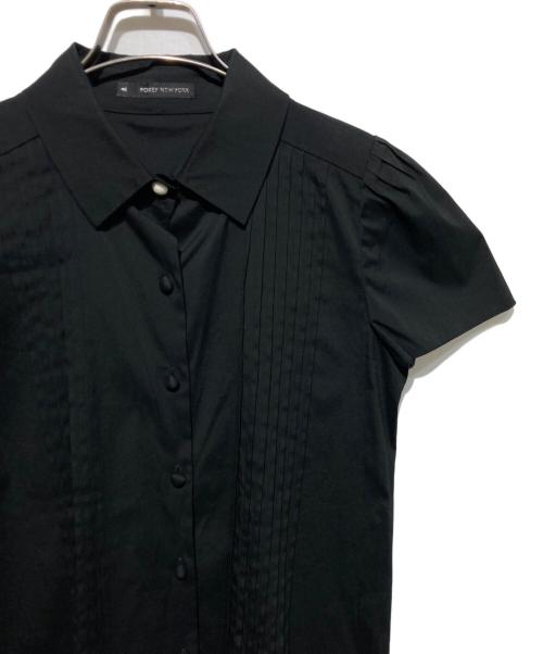 FOXEY NEWYORK（フォクシーニューヨーク）FOXEY NEWYORK (フォクシーニューヨーク) ノースリーブブラウス ブラック サイズ:40の古着・服飾アイテム