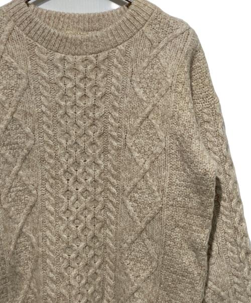 L.L.Bean（エルエルビーン）L.L.Bean (エルエルビーン) オールドケーブルニット ベージュ サイズ:Mの古着・服飾アイテム