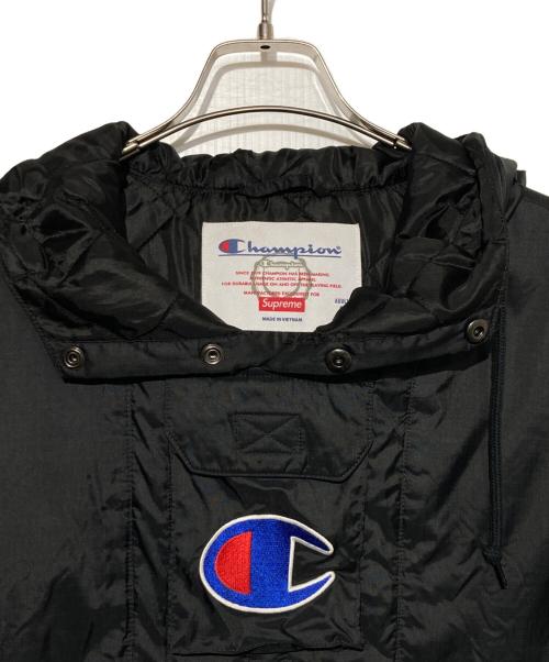 Champion（チャンピオン）Champion (チャンピオン) SUPREME (シュプリーム) Pullover Parka ブラック サイズ:Ｓの古着・服飾アイテム