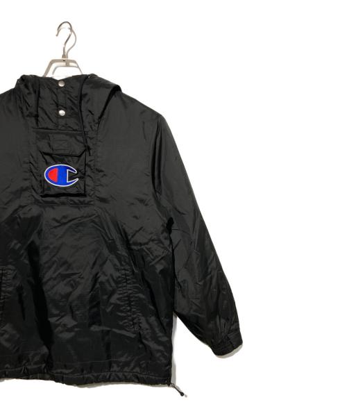 Champion（チャンピオン）Champion (チャンピオン) SUPREME (シュプリーム) Pullover Parka ブラック サイズ:Ｓの古着・服飾アイテム