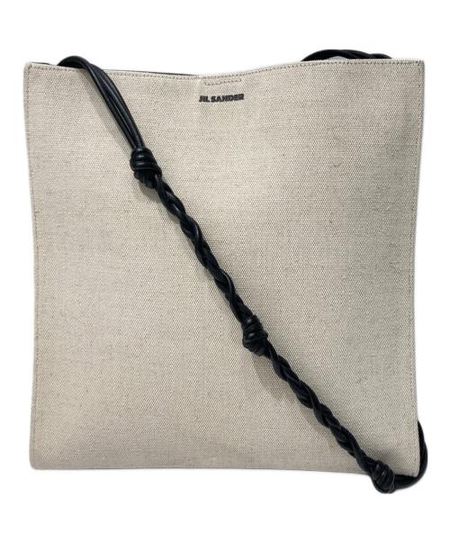 JIL SANDER（ジルサンダー）JIL SANDER (ジルサンダー) Medium タングル ショルダーバッグ ベージュ×ブラックの古着・服飾アイテム