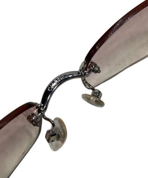 CHANEL（シャネル）CHANEL (シャネル) グラデーションリムレスサングラス ピンク サイズ:57□19 130の古着・服飾アイテム