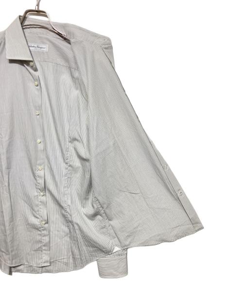 Salvatore Ferragamo（サルヴァトーレ フェラガモ）Salvatore Ferragamo (サルヴァトーレ フェラガモ) 長袖シャツ グレー サイズ:40の古着・服飾アイテム