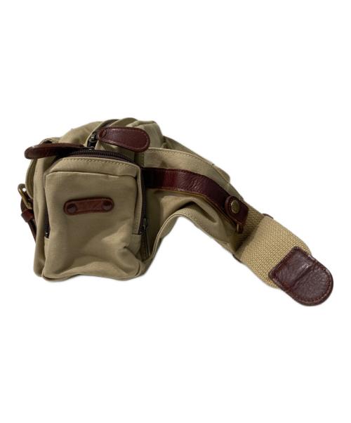 SILVER LAKE CLUB（シルバーレイククラブ）SILVER LAKE CLUB (シルバーレイククラブ) ボディーバッグ ベージュ×ブラウンの古着・服飾アイテム