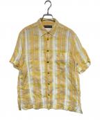 ISSEY MIYAKEイッセイミヤケ）の古着「リネンシャツ」｜イエロー