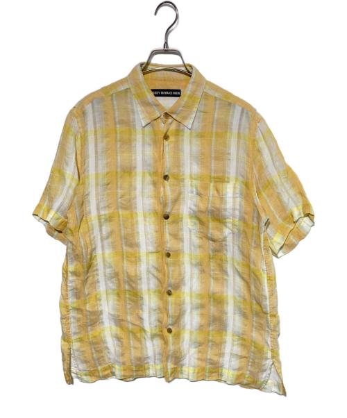 ISSEY MIYAKE（イッセイミヤケ）ISSEY MIYAKE (イッセイミヤケ) リネンシャツ イエロー サイズ:1の古着・服飾アイテム