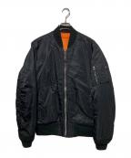 ALPHAアルファ）の古着「MA-1ジャケット」｜ブラック
