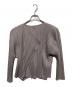 PLEATS PLEASE（プリーツプリーズ）の古着「プリーツカーディガン」｜グレー