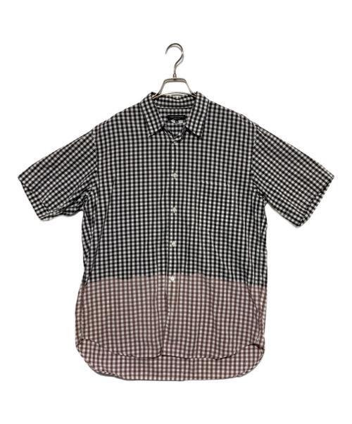 COMME des GARCONS HOMME PLUS（コムデギャルソンオムプリュス）COMME des GARCONS HOMME PLUS (コムデギャルソンオムプリュス) 半袖シャツ ブラック×ホワイト サイズ:Mの古着・服飾アイテム