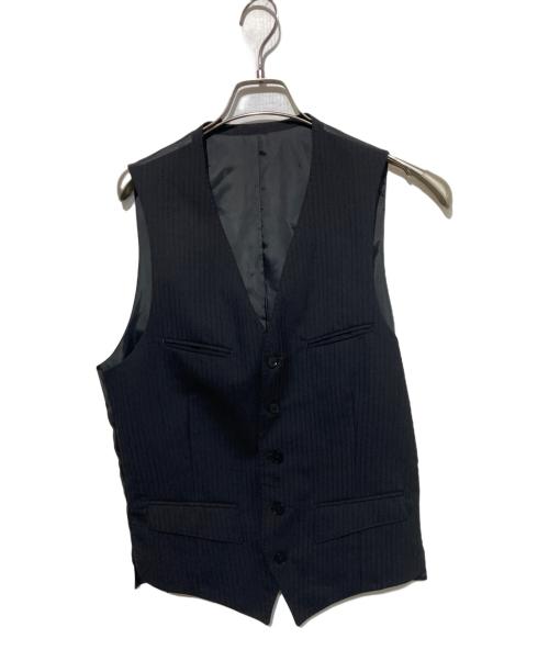 BURBERRY BLACK LABEL（バーバリーブラックレーベル）BURBERRY BLACK LABEL (バーバリーブラックレーベル) シャドーストライプ3ピーススーツ ブラック サイズ:40の古着・服飾アイテム