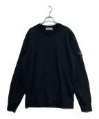 STONE ISLANDストーンアイランド）の古着「ワッペン付きクルーネックスウェット」｜ブラック