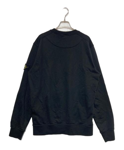 STONE ISLAND（ストーンアイランド）STONE ISLAND (ストーンアイランド) ワッペン付きクルーネックスウェット ブラック サイズ:Lの古着・服飾アイテム