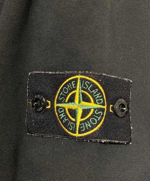 STONE ISLAND（ストーンアイランド）STONE ISLAND (ストーンアイランド) ワッペン付きクルーネックスウェット ブラック サイズ:Lの古着・服飾アイテム