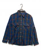 FIVE BROTHERファイブブラザー）の古着「ヘビーネルシャツ」｜ブルー
