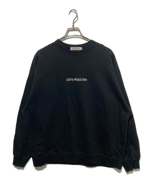 COOTIE PRODUCTIONS（クーティープロダクツ）COOTIE PRODUCTIONS (クーティープロダクツ) Familia Crewneck Sweatshirt ブラック サイズ:Mの古着・服飾アイテム