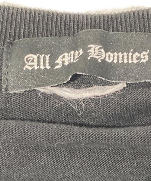 ALL MY HOMIES（オールマイホーミーズ）all my homies (オールマイホーミーズ) Tシャツ ブラック サイズ:ＸＬの古着・服飾アイテム