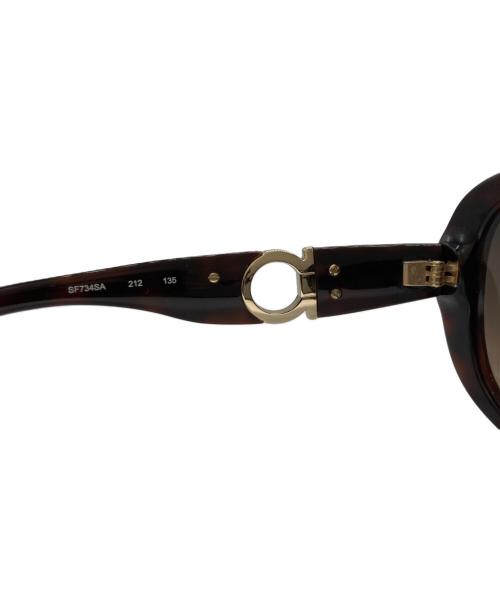 Salvatore Ferragamo（サルヴァトーレ フェラガモ）Salvatore Ferragamo (サルヴァトーレ フェラガモ) サングラス ブラウンの古着・服飾アイテム