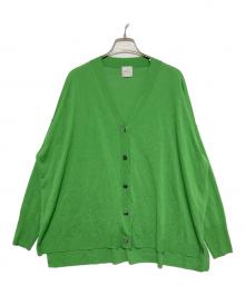Spick and Span（スピックアンドスパン）の古着「シルキーヤーンオーバーサイズカーディガン」｜グリーン