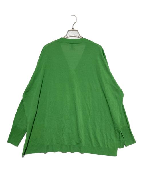 Spick and Span（スピックアンドスパン）Spick and Span (スピックアンドスパン) シルキーヤーンオーバーサイズカーディガン グリーン サイズ:Freeの古着・服飾アイテム