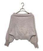 anuansアニュアンス）の古着「ラクーンオフショルニットプルオーバー」｜ピンク