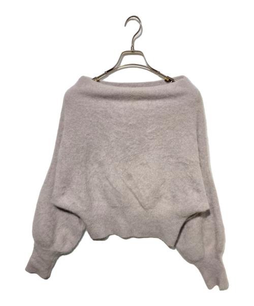 anuans（アニュアンス）anuans (アニュアンス) ラクーンオフショルニットプルオーバー ピンク サイズ:ＦＲＥＥの古着・服飾アイテム