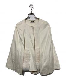 CELFORD（セルフォード）の古着「ファーポケットリバーケープジャケット」｜ホワイト