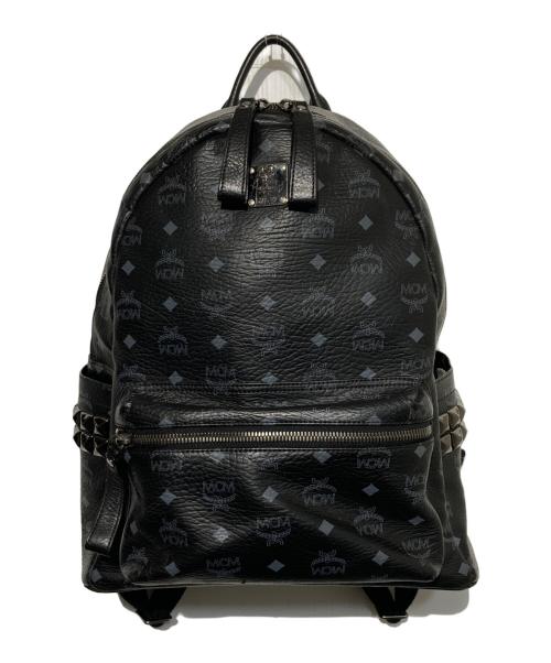 MCM（エムシーエム）MCM (エムシーエム) スタッズ付き リュック ブラックの古着・服飾アイテム