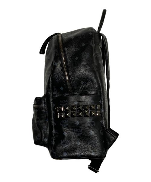 MCM（エムシーエム）MCM (エムシーエム) スタッズ付き リュック ブラックの古着・服飾アイテム