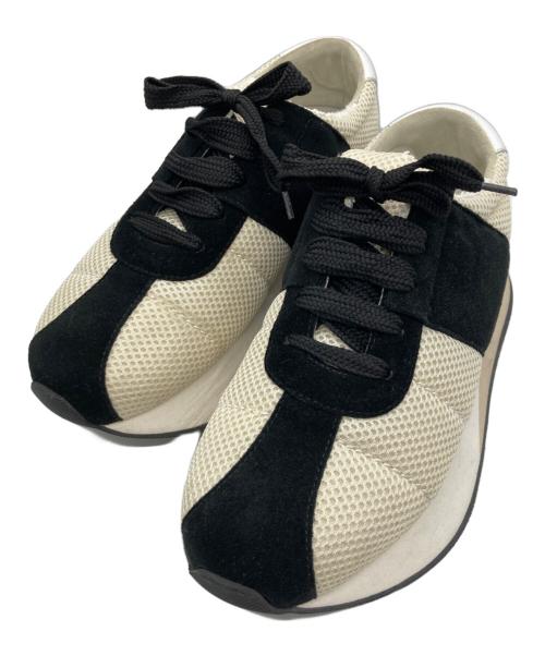 MARNI（マルニ）MARNI (マルニ) ビッグフット厚底スニーカー ベージュ×ホワイト サイズ:38の古着・服飾アイテム