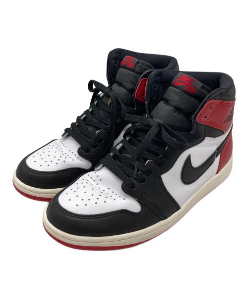 NIKE（ナイキ）NIKE (ナイキ) AIR JORDAN 1 RETRO HIGH OG ブラック×ホワイト サイズ:27の古着・服飾アイテム
