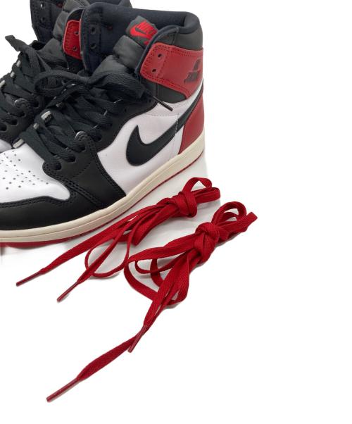 NIKE（ナイキ）NIKE (ナイキ) AIR JORDAN 1 RETRO HIGH OG ブラック×ホワイト サイズ:27の古着・服飾アイテム