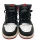 中古・古着 NIKE (ナイキ) AIR JORDAN 1 RETRO HIGH OG ブラック×ホワイト サイズ:27：15000円